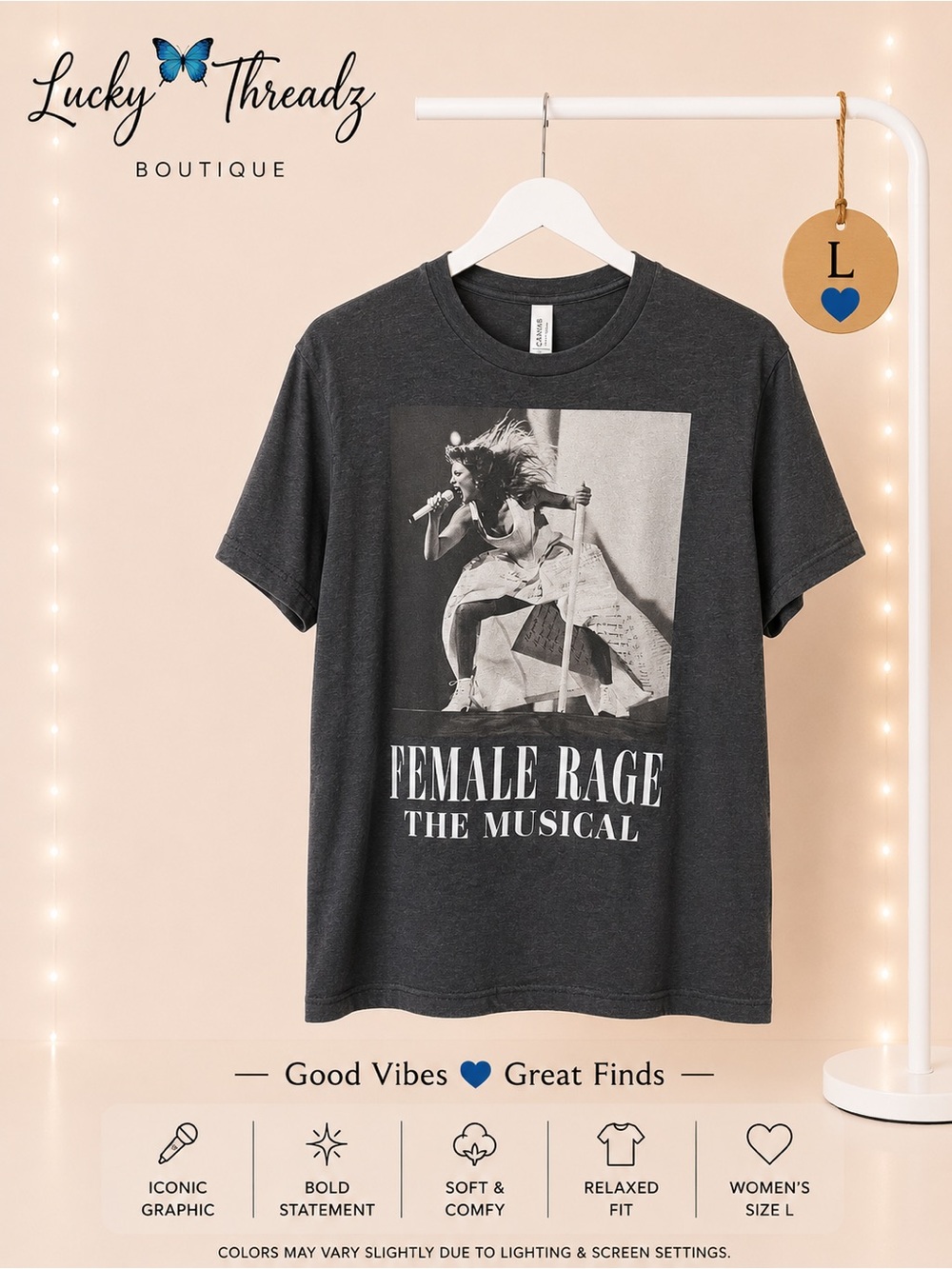 Female Rage: The Musical Graphic T-Shirt -Taylor Swift Size Large